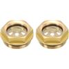 PATIKIL Aria Compressore Olio Mirino Vetro, 2pz G 1 Maschio Filetto Ottone Olio Liquido Livello Indicatore Aria Compressore Parti con O-ring