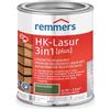 Remmers HK-Lasur 3 in 1 [plus] verde abete opaco, 0,75 litri, vernice protettiva per legno di alta qualità, 3 in 1, ad asciugatura rapida, durevole