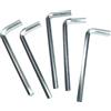 ZDingTech Set di 5 chiavi a brugola da 3/16 pollici, set di chiavi esagonali da 3/16 pollici, chiave a brugola per porta a forma di L con braccio lungo.