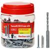 Fischer Propack SX 8 S Barattolo 120 Tasselli Con Vite + Punta SDS PLUS