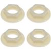 EMSea 4pcs Dado Posteriore Per Rubinetto Lavello 1/2 BSP Dadi Posteriori In Plastica Accessori Per Rubinetti Lavabo Bagno Miscelatori Dadi Posteriori Flangiati A Faccia Tonda Bianco