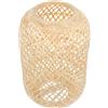 Abaodam Paralume Intrecciato in Bamboo E Rattan Copertura Rustica Per Lampada Da Soffitto Paralume Creativo Elegante Per Illuminazione Interna Casa