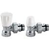 Caleffi 401302 Valvola Termostatica Squadra 3/8 per Presa Ferro