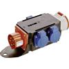 as - Schwabe MIXO Distributore di corrente ad alta tensione - Spina CEE 400 V/16 A/5 poli, ca. 11 kW - Adattatore di corrente - 3 x Schuko, 1 x presa CEE 400 V, 16 A, 5 poli - Stazione elettrica da