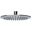 ERCOS Soffione Doccia A Muro In Acciaio Inox , Soffione Doccia Tondo Diametro 200 MM , Soffione Doccia Effetto Pioggia Con Snodo Orientabili, Installazione Interna ed Esterna