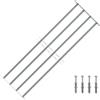 vidaXL Griglia Regolabile 4 Barre Trasversali 1000-1500mm Protezione Finestre