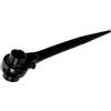 Fxionicon Chiave a bussola a cricchetto nera da 13 mm x 17 mm, 12 punti, chiave a bussola a sgancio rapido, chiavi a bussola a cricchetto regolabili resistenti, in acciaio al carbonio