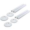 BBTISG 8 Pezzi Coperture per Tubi e Collari per Tubi del Radiatore Coperture Lunghezza 200mm Clip per Riscaldamento Centralizzato Portasciugamani Coperture per Tubi del Radiatore (bianco)