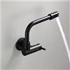 gongxini G1 / 2 Cucina nera fissata al muro Rubinetto singolo for acqua fredda Girevole Lavello Lavabo Rubinetto in acciaio inossidabile Accessori for il bagno (Color : Black E)