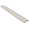 Gitter Griglia Di Aerazione Alluminio Ventilazione 80mm x 800mm in diversi colori - Bianco polvere-rivestito RAL 9010