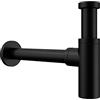 Mai & Mai Sifone a Tazza Sifone Universale per Lavabo e Mobile Lavabo in Ottone S05 L-Form Nero