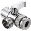 TopHomer Valvola deviatore, 1/2'' IPS connessione 2 vie valvola deviatore in lega, valvola acqua di deviazione per doccia in lega di alta qualità, valvola deviatore per cucina o bagno