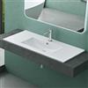 Mai & Mai Lavabo Incasso 101x47x18cm in Ceramica Bianca, Brüssel912 | Lavabo Sottopiano Lavandino Bagno, Nano Rivestimenti