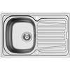Pyramis 100131912 Sparta, Lavello in acciaio INOX 79 x 50 / 1B 1D