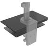 WALI Piastra di rinforzo per monitor per piani sottili, in vetro e altri tavoli fragili, con la maggior parte delle staffe per monitor Grommet C Clamp Installation (CGRP-B), nero