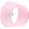 BESPORTBLE Paralume Tamburo in Stoffa Rosa E27 per Lampade Interne | Ricambio Decorativo, Fissaggio a Gancio e Chiusura a Strappo, Facile Pulizia, per Casa, Tavolo, Soffitto, Piantane