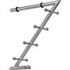 Gedotec Design Guardaroba Pannello Garderobenarm Acciaio Garderoben-Konsole Appendiabiti - Zeus | Acciaio Inox Spazzolato Massiccio | 1 Pezzo - Flur-Garderobe per Die Montaggio Parete con Materiale