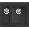 ELLECI LGQ15040 | Lavello da incasso GRANITEK QUADRA 150 | Colore : Nerone
