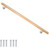 V2Aox Corrimano Scalo Ringhiera Incastrata alla Balaustra Legno di Faggio V2Aox 50-230 cm, VA-hlaufbuche-Länge:100 cm