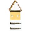S&S-Shop 300 occhielli pieghevoli per quadri, dimensioni: 1 (20 x 10 mm), con chiodi, ganci per quadri, ganci per quadri