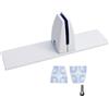 SagaSave 1 Morsetto Divisorio da Scrivania a Forma di T, In Lega di Alluminio, Staffa Divisoria con Base Autoportante per Partizioni Da 2-20mm (Bianco)