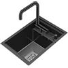 PEBFHSQW Lavello Per Barre Cucina Per Appartamenti E Ville Lavello Da Cucina Ad Incasso A Scomparsa Lavello Compatto Camper E Roulotte Con Coperchio Lavandino Lavastoviglie