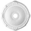HEXIM Perfect stucco rosone - rosone a soffitto in schiuma rigida PU, robusto, elemento decorativo (B3074 - Ø 700 mm) Medaglione per lampadario decorazione interna