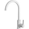 Quareco Rubinetto Miscelatore Cucina monocomando canna girevole Bianco QMFC04BI
