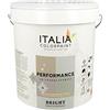 Italia colorpaint Perfomance Bright Smalto Murale All'Acqua Bassa Presa di Sporco Finitura Eccellente (Litri 1, Bianco Opaco)