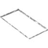 Fenau | Telaio per griglie 400 x 800 x 23 mm per griglie alte 20 mm (zincate a caldo - con incavo per l'ancoraggio alla parete) - (Adatto per griglie : 390 x 790 x 20 mm)