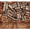 Generic Fotomurale Tappo Del Vino Carta da Parati Retrò 3D Fotomurali In Tessuto Non Tessuto 150x105 Decorazione Parete Camere da Letto Soggiorno Pareti Murale Poster a-7801
