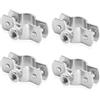 PRIOstahl® Fascette stringitubo in acciaio inox V2A per viti prigioniere, supporto per tubo di fissaggio (3/8, 16-24 mm, 4 pezzi)