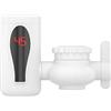 Generico Rubinetto Acqua Calda - Rubinetto Riscaldamento Istantaneo - Doppia Modalità Rotante Display LED per Esterno Campeggio Bagno Cucina Piccoli Spazi