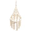 DIYEAH Paralume Bohemien in Corda di Cotone Intrecciata Beige per Lampadario, Luce Decorativa Diffusa e Protezione degli Occhi, per Soggiorno e Camera da Letto Stile Casuale