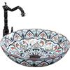 Rea - Lavabo Da Appoggio Mexico Lavandino Bagno 400 X 400 X 120 mm Ceramica (Altro)