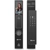 EZVIZ Smart Lock DL50FVS, Serratura per porta d'ingresso senza chiave 8 in 1, serratura per porta con riconoscimento facciale 3D, memoria integrata da 8 GB, visione notturna da 2 metri, citofono