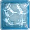altro Vetromattone Ondulato 19x19x8 Turchese Trasparente