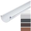 INEFA Grondaia semicircolare 2m x 100mm Bianco plastica | Grondaia in PVC-U per smaltimento acque piovane, casetta da giardino, carport, terrazza e gazebo