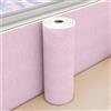 Aeovot Isolante Termico Adesivo Rotolo di Carta da Parati Antimuffa/Anti Umidità/Impermeabile - Carta da Parati Adesiva Muro Moderna per Camera da Letto Soggiorno Nasconde le Imperfezioni(Rosa,50cmx3m)