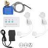 Fafeicy Sensore di Perdite d'Acqua con Allarme Acustico, Valvola a 2 Vie DN15, Sistema di Rilevamento per Casa, AC100-240V