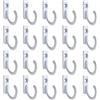 GOPEO 10/20/30 Pz Vintage Rack Di Stoccaggio Ganci Da Parete For La Casa Cappotti Cappello Appendiabiti Asciugamano Chiave A Parete Gancio Cucina Bagno Ganci (Color : White 20Pcs)