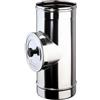 Brico Kit - Elemento ispezione con tappo T 200° - P1 mono parete acciaio inox - Diametro: 130mm