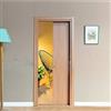 PORTE ITALIANE Porta scorrevole a scomparsa per cartongesso in laminato Noce Tanganica Naturale Finitura Ottone