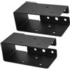 MLqkpwy Set di 2 staffe multiuso per travi 2 x 4, stabilizzatori nascosti, per legno, mensole, scale, corrimano, pergolati, recinzioni