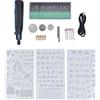 YWBL-WH Kit di Utensili Rotanti a Batteria Mini Smerigliatrice 3,6 V con Batteria Ricaricabile, velocità 15000 Giri/min e 3 modalità Regolabili per Incisione, Levigatura e Intaglio