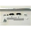 PORTE ITALIANE Kit pinze e Binario portata KG 150 attacco a soffitto per Porta Scorrevole Vetro dimensioni cm 170