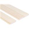 Saunainter Profilo in legno di pioppo, classe A, STS4, 15 x 120 mm, 2400 mm, 6 pezzi, materiale da costruzione per sauna e interni