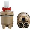 Generico Sostituzione cartuccia rubinetto in ceramica da 35 mm, cartuccia a disco ceramico, valvola di controllo interna miscelatore acqua calda e fredda per cucina e bagno