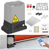 Hebitod 550W 1200 kg Motore Cancello Scorrevole Porte Scorrevoli per Operatore, con 2 Telecomandi e Smart WiFi azionamento del cancello elettrico, Kit Automazione Cancello Scorrevole