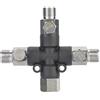 HEEPDD Sdoppiatore Aria Regolabile 1/8 Pollice in Metallo Filettatura Interna Esterna 1/8 Tre Vie per Aerografo Pompa Aria 3 Uscite Indipendenti Senza Perdite per Pittura Modellismo Deco